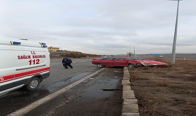 Trafik kazasında 2 kişi yaralandı