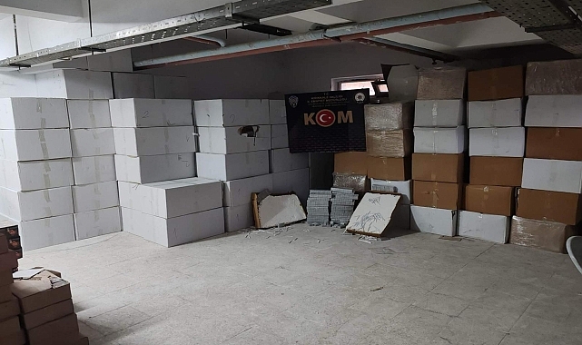 2 milyon 604 bin dolu makaron ve 52 bin paket kaçak sigara ele geçirildi