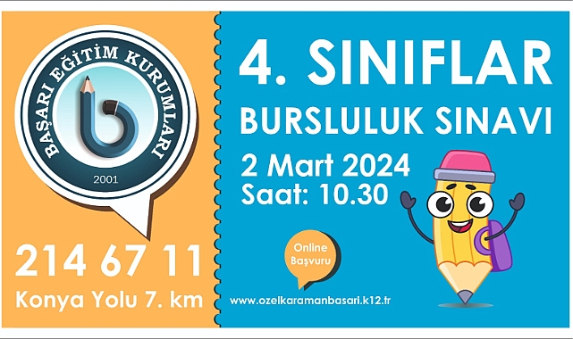 Başarı Koleji Bursluluk Sınavı Yapıyor