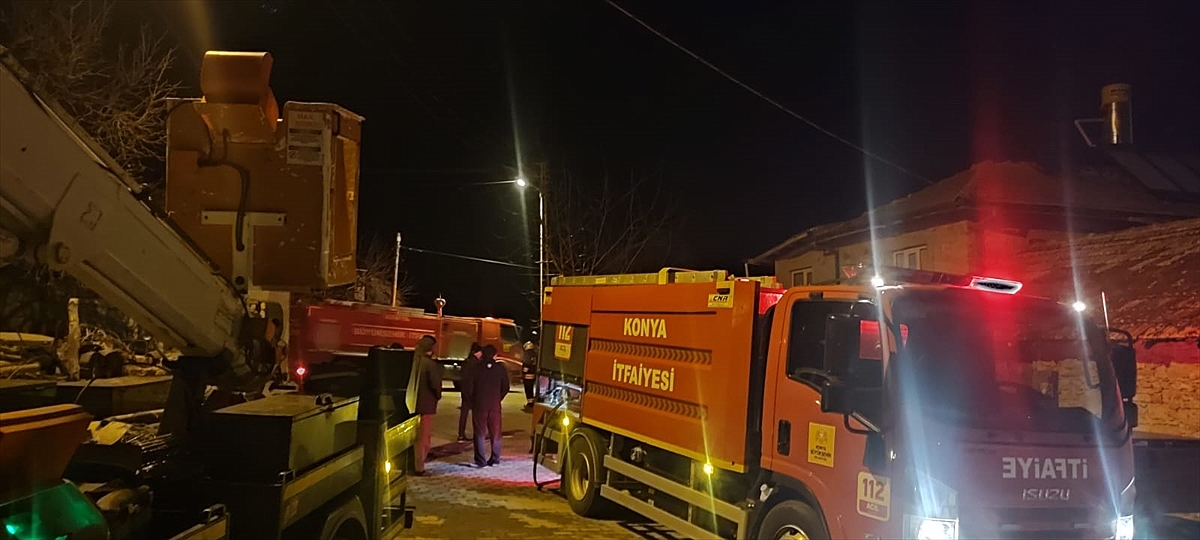 Bir evde çıkan yangın hasara neden oldu