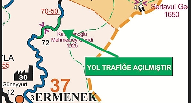Ermenek-Bucakkışla yolu trafiğe açıldı
