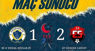 Erzincanspor Menemen'dan 3 puanı 2 golle aldı