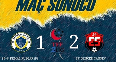 Erzincanspor Menemen'dan 3 puanı 2 golle aldı