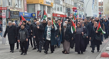 Karaman'da Filistin için yürüyüş düzenlendi