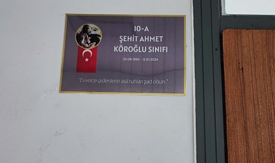 Karaman'da Her Sınıfın Bir Şehidi Oldu