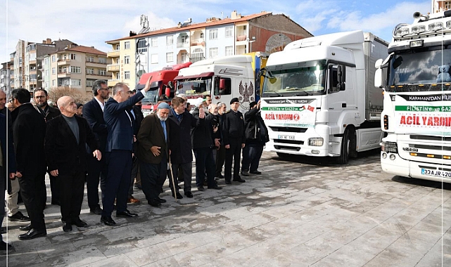 Karaman'dan Gazze'ye Yardım Eli Uzandı