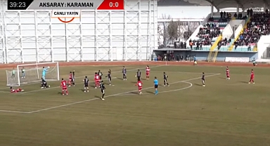 Karaman FK, Aksaray deplasmanında 3 puanı kaptı