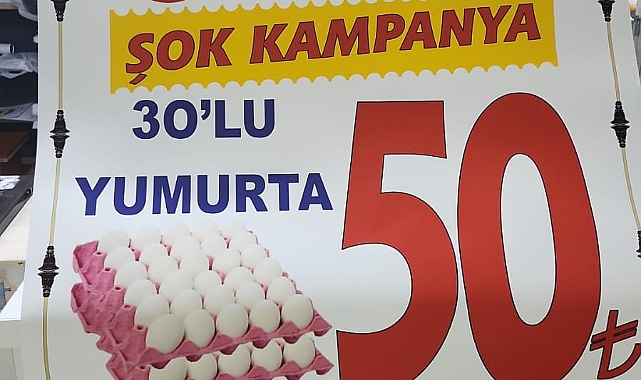 Nizam’da Cuma bereketi... 30’lu Yumurta Kolisi 50 TL