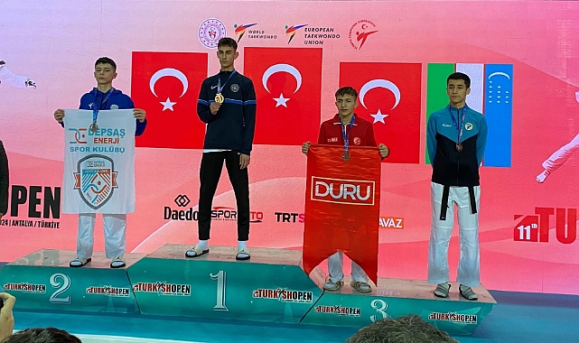 Taekwondo'da Karaman'a 2024'ün ilk Uluslararası Madalyaları geldi