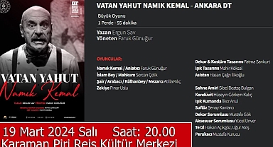 Ankara Devlet Tiyatroları Karaman’da Sahne Alacak