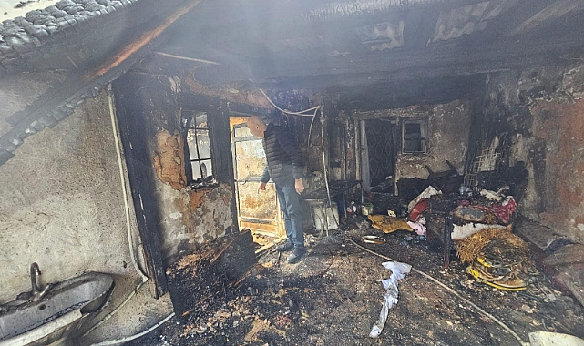 Başkışla köyünde evde çıkan yangında 1 kişi öldü
