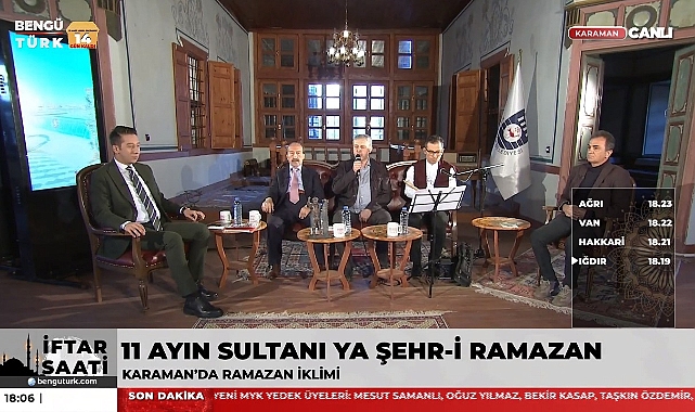 Bengü Türk İftar Saati Programı Karaman'da Yapıldı