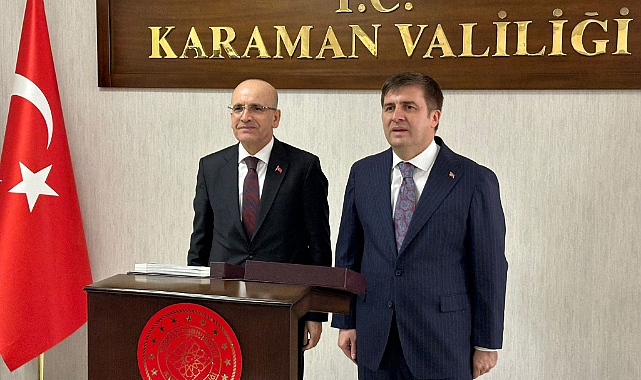 Hazine ve Maliye Bakanı Şimşek, Karaman'da