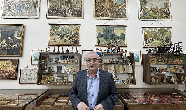 Karamanlı gurbetçi, eğitim müzesinde 35 yıllık birikimini sergiliyor