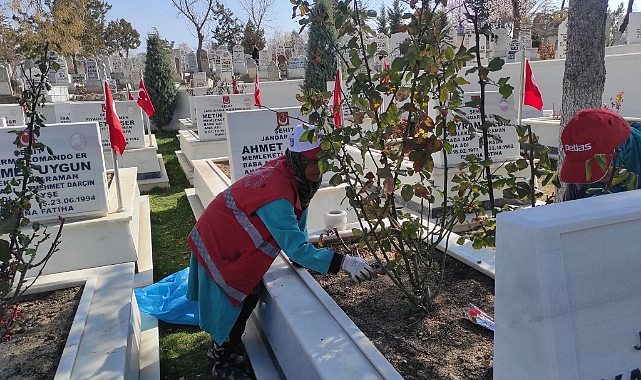 Şehitlerimizin Mezarlarının Bakımı Yapıldı