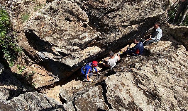 Kayalıklarda Mahsur Kalan Oğlağın İmdadına AFAD Yetişti