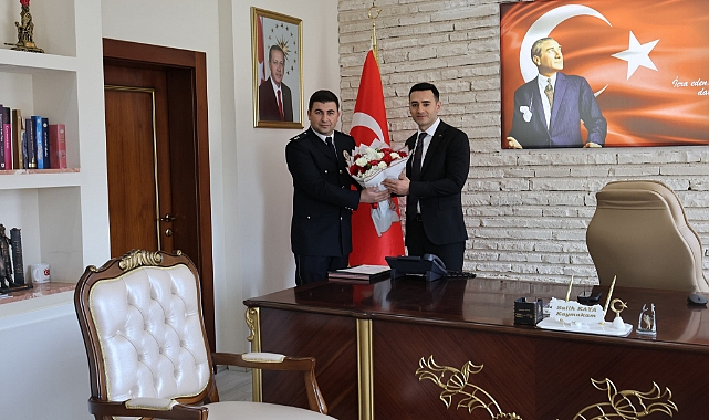 Kaymakam Kaya Polis Teşkilatını kabul etti