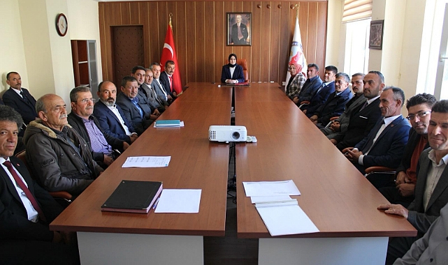 Sarıveliler’de İlk Muhtarlar Toplantısı Yapıldı