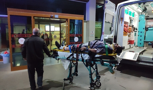Trafik kazasında 2 kişi yaralandı