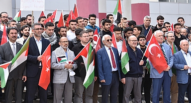 İsrail’in Gazze’ye Yönelik Saldırıları Protesto Edildi