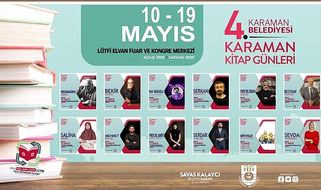Karaman 4. Kitap Günleri’ne Katılacak Yazarlar ve Program Belli Oldu