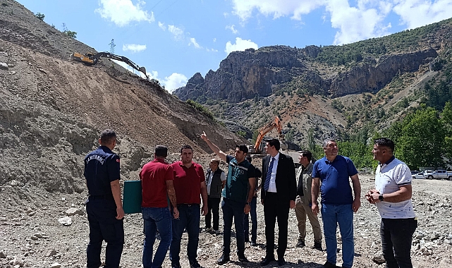 Kaymakam Erdoğan Gölet Çalışmalarını İnceledi