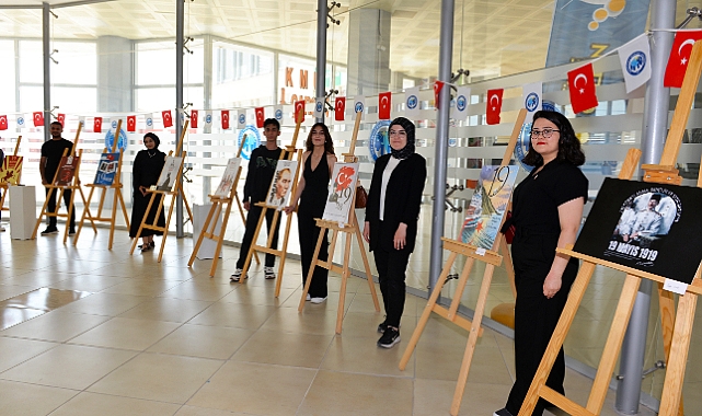 KMÜ Öğrencilerinden 19 Mayıs Temalı Poster Sergisi