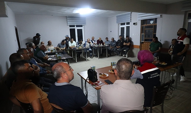 Bölükyazı köyünde bilgilendirme toplantısı düzenlendi