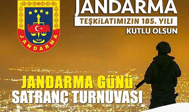 Jandarma Günü Satranç Turnuvası Düzenlenecek
