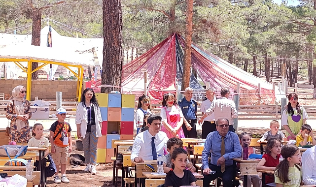 Kaymakam Erdoğan Açık Hava Dersliğini ziyaret etti