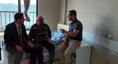 Kaymakam Erdoğan Ermenek Hatice ve Hakkı Polat Huzurevi sakinlerini ziyaret etti
