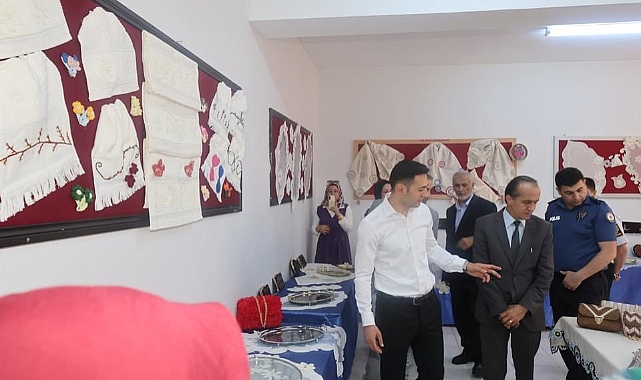 Kazımkarabekir'de el sanatları sergisi açıldı