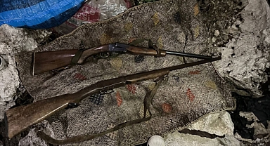 Köyden av tüfeği ve ev eşyası çalan şüpheli yakalandı