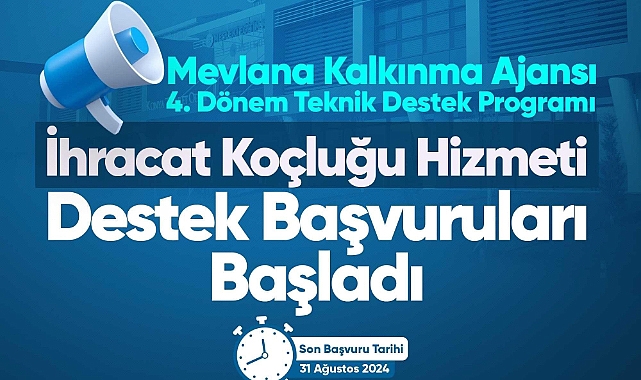 İhracat Koçluğu Hizmeti Destek Başvuruları başladı