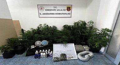 İkametinde uyuşturucu ürettiği belirlenen zanlı gözaltına alındı