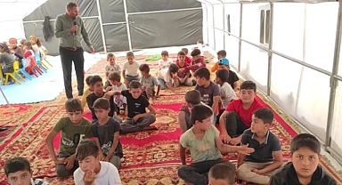 Karaman’da Mevsimlik Tarım İşçilerinin Yaşadığı Çadır Kentte Yaz Kur’an Kursu Açıldı