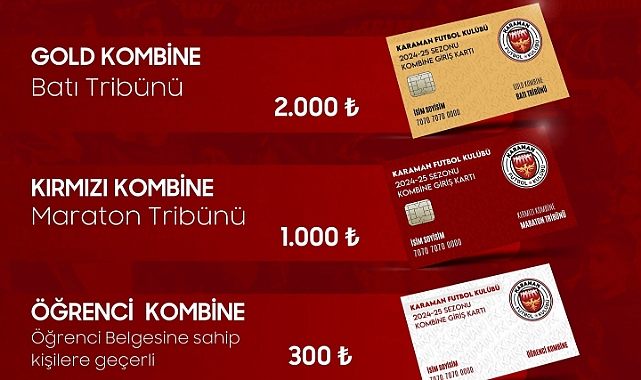 Karaman FK Yeni Sezon Kombinelerini Satışa Çıkarıyor