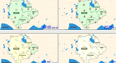 Karaman için gök gürültülü sağanak uyarısı yapıldı