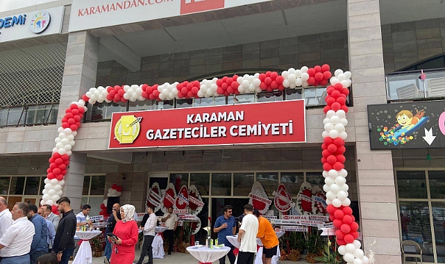 Karaman Yunus Emre Gazeteciler Cemiyeti Yeni Hizmet Binası Açıldı