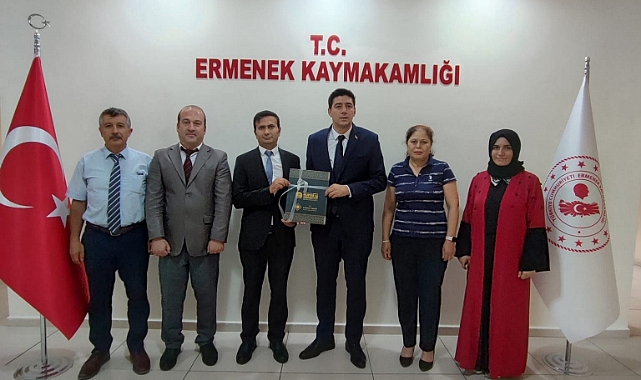 Kaymakam Erdoğan Nüfus Müdürlüğü Personelini Kabul Etti