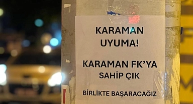 Sahipsiz Karaman FK'ya taraftarı sahip çıktı.