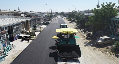 Yeni Sanayi Sitesinde Sıcak Asfalt Çalışması