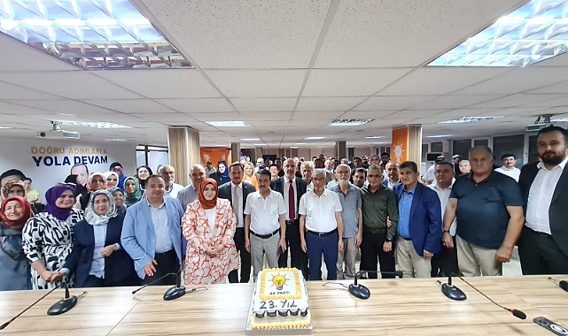 AK Parti İl Teşkilatında Kuruluş Yıldönümü Kutlandı  "PARTİMİZİN KURULUŞUNUN 23. YILINI BİRLİK VE BERABERLİK İÇERİSİNDE KUTLADIK" 
