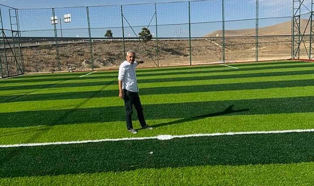 Ayrancı'nın yeni çim sahası gençlerle buluşmaya gün sayıyor