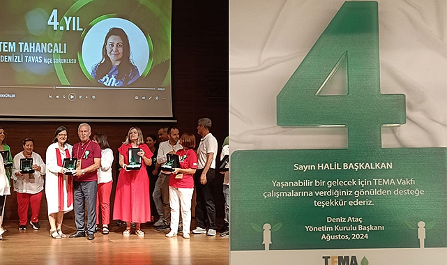 Başkalkan'a Tema'dan 4. Yıl Plaketi
