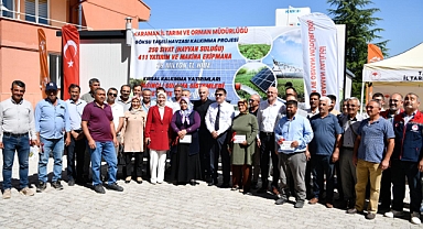 Hibe almaya hak kazanan üreticilere makine ekipman dağıtımı yapıldı
