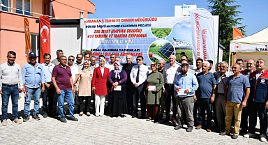Hibe almaya hak kazanan üreticilere makine ekipman dağıtımı yapıldı