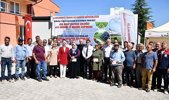Hibe almaya hak kazanan üreticilere makine ekipman dağıtımı yapıldı