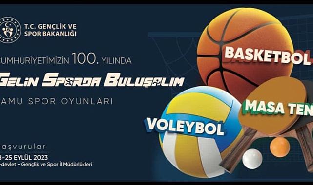 Kamu spor  oyunları başlıyor