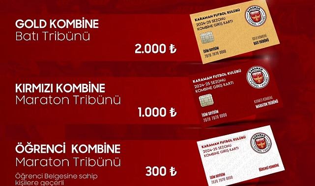 Kombineler satışı çıkıyor